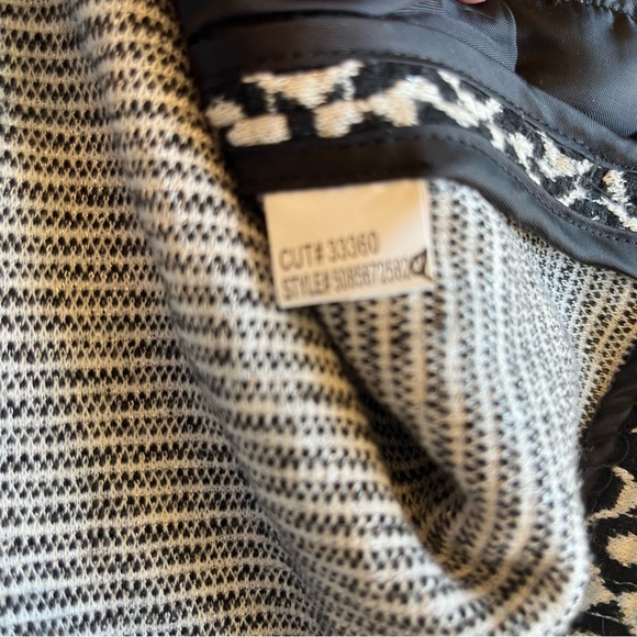 VTG Y2K Suit Jacket Small Black & White Coat IXE - Picture 5 of 12